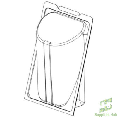 Plastic Double Pita Container | 225 Pcs