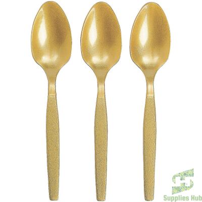 Plastic Spoon - Gold | 1000 Pcs
