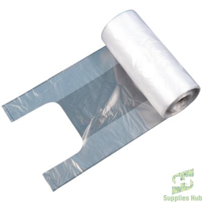 Plastic Shopping Bags on the Roll 19" | 8 Rolls/Cs