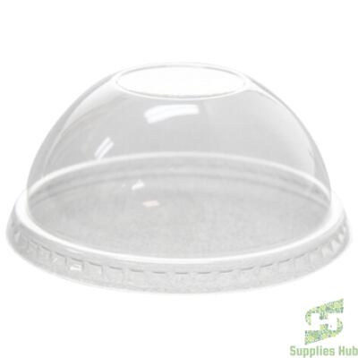Dome Lids for 12-24oz 98mm, Straw Slotted Lids | 500 Pcs