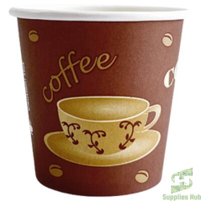 20 oz Hot Paper Cups - Ebony Print  | 500 Pcs