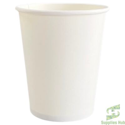 8 oz Hot Paper Cups - White  | 1000 Pcs
