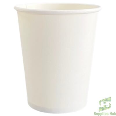 12 oz Hot Paper Cups - White  | 1000 Pcs