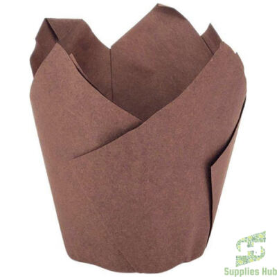 Muffin Cups - Tulip - Chocolate | 100 Pcs